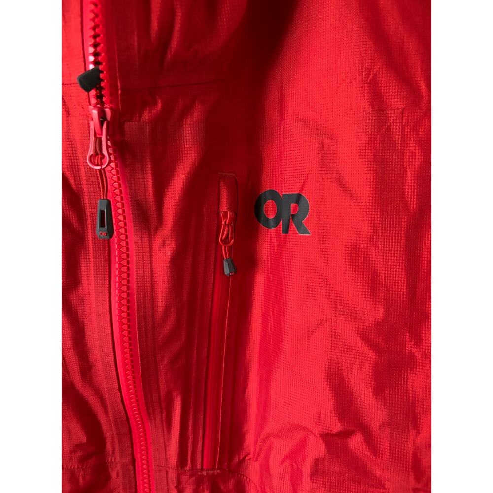 Outdoor Research Helium AscentShell Jacket Mens M Red Waterproof Hooded 287614 - Picture 3 of 5